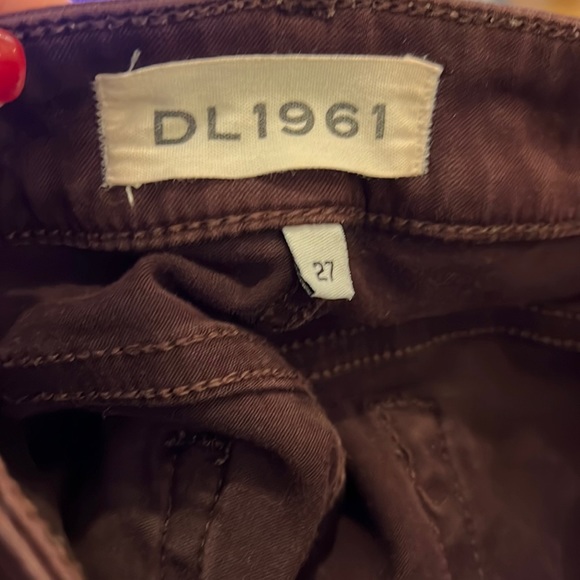 DL 1961 margaux jeans “Malbec” color ankle skinny size 27 Distressed knee - Picture 7 of 12